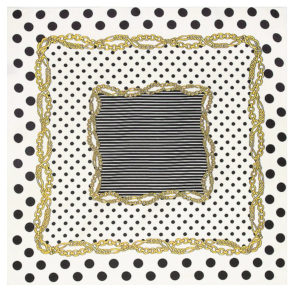 AURA Élise –  53*53 Mini Square Pure Mulberry Silk Scarf