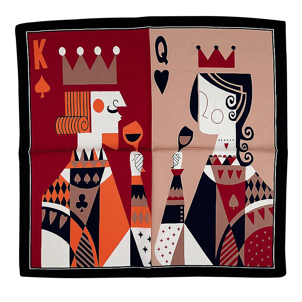 AURA Élise –  53*53 Mini Square Pure Mulberry Silk Scarf