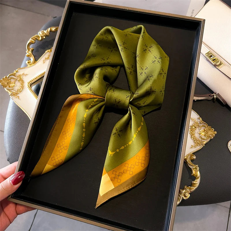 AURA Muse – 70*70 Silk-Touch Printed Scarf