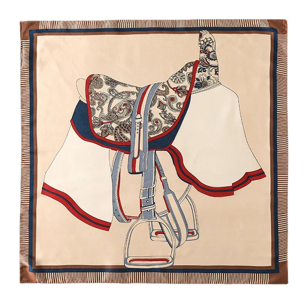 AURA Élise –  53*53 Mini Square Pure Mulberry Silk Scarf