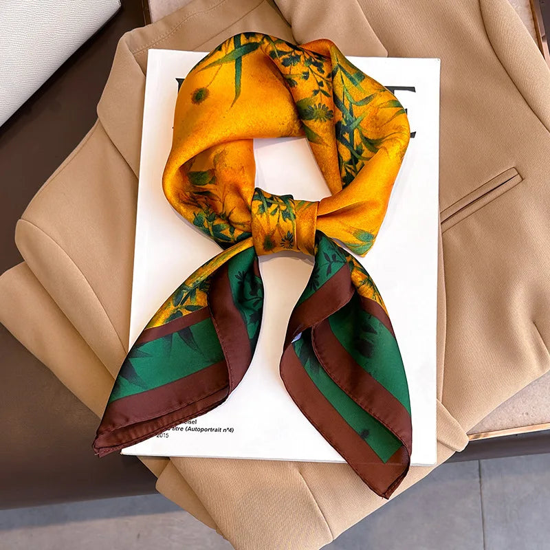 AURA Muse – 70*70 Silk-Touch Printed Scarf