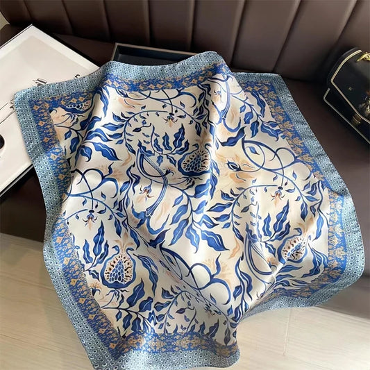AURA Muse – 70*70 Silk-Touch Printed Scarf